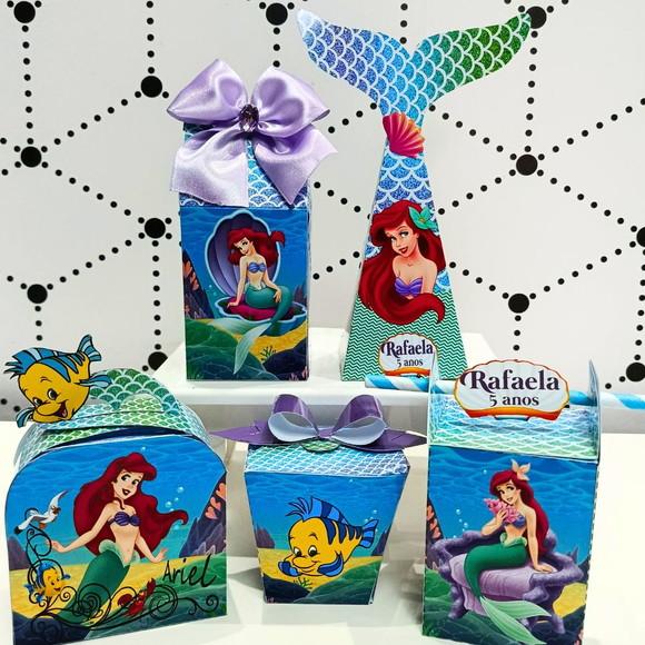 Kit Festa Básico Pequena Sereia 25 Peças