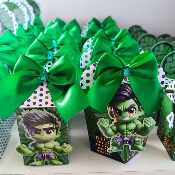 Kit Festa Clássico Hulk Cute 25 Peças