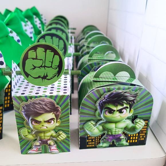 Kit Festa Clássico Hulk Cute 25 Peças