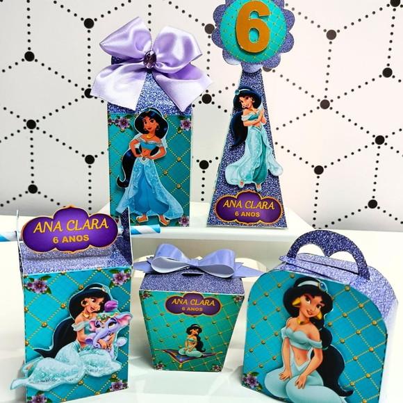 Kit Festa Clássico Princesa Jasmine 25 Peças