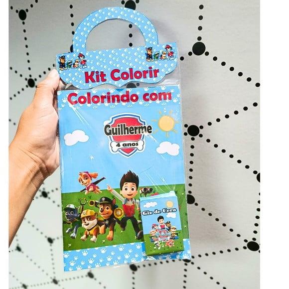 Livrinho de Colorir- Patrulha Canina com Giz de Cera