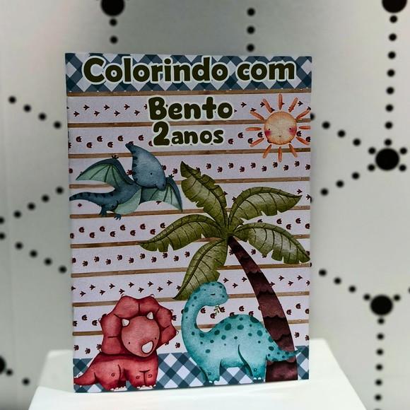 Livrinho de Colorir- Dino Baby com Giz de Cera