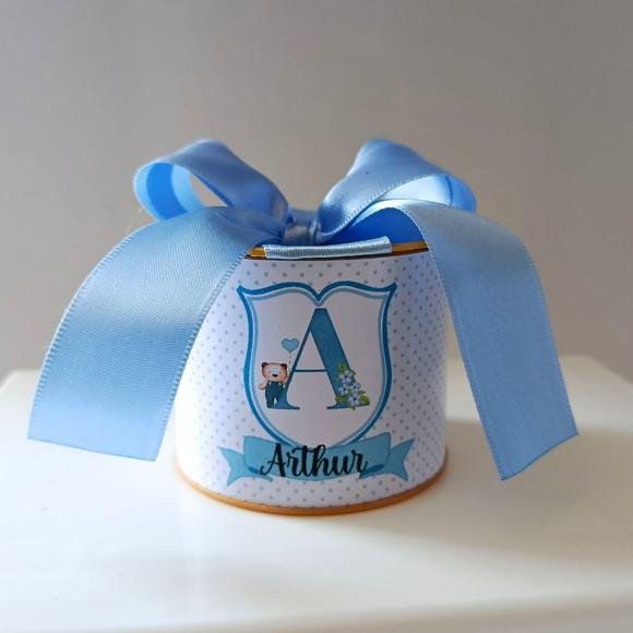 Mini Tubolata 5x6 Azul Serenity Maternidade com Brasão