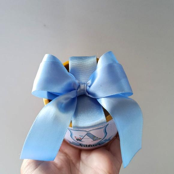 Mini Tubolata 5x6 Azul Serenity Maternidade com Brasão