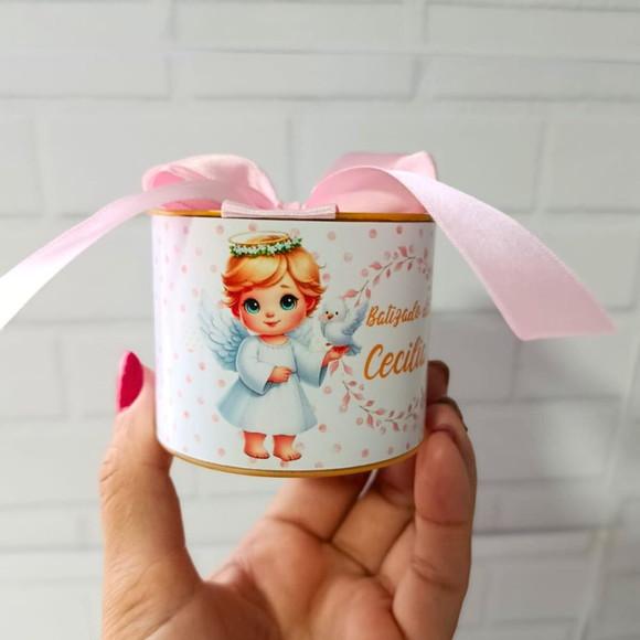 Mini Tubolatas 5x6 Personalizadas Batizado Menina