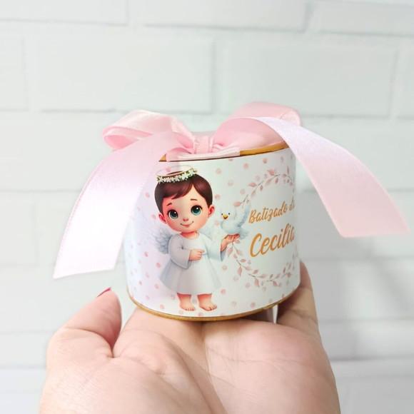 Mini Tubolatas 5x6 Personalizadas Batizado Menina