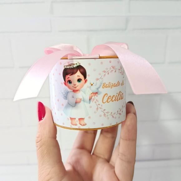 Mini Tubolatas 5x6 Personalizadas Batizado Menina