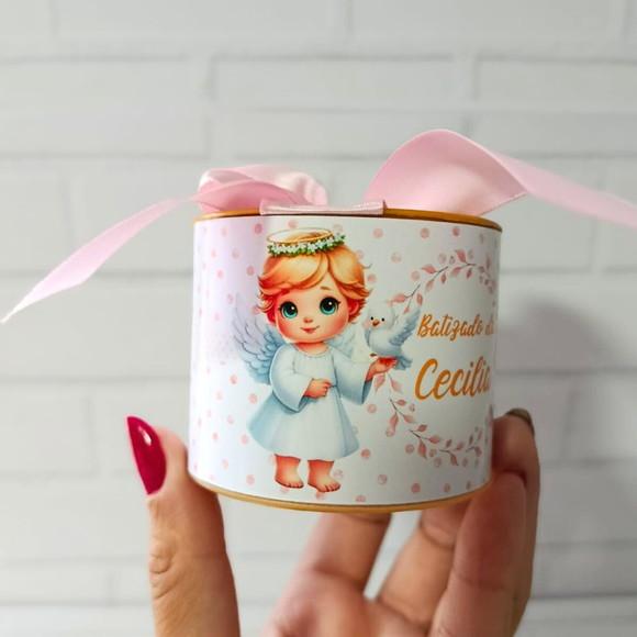 Mini Tubolatas 5x6 Personalizadas Batizado Menina