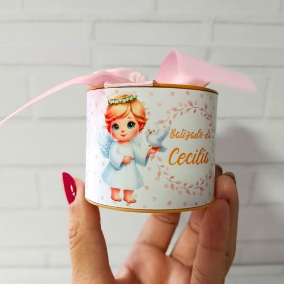 Mini Tubolatas 5x6 Personalizadas Batizado Menina