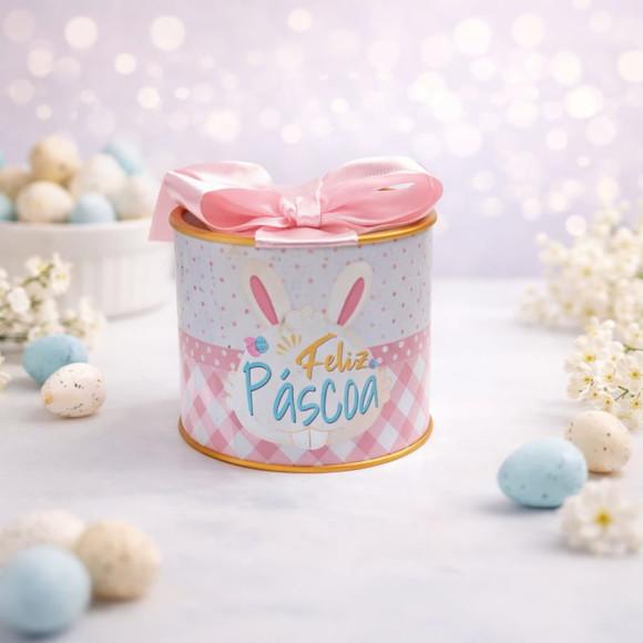 Mini Tubolatas 5x6 Personalizadas Páscoa Coelhinha Rosa