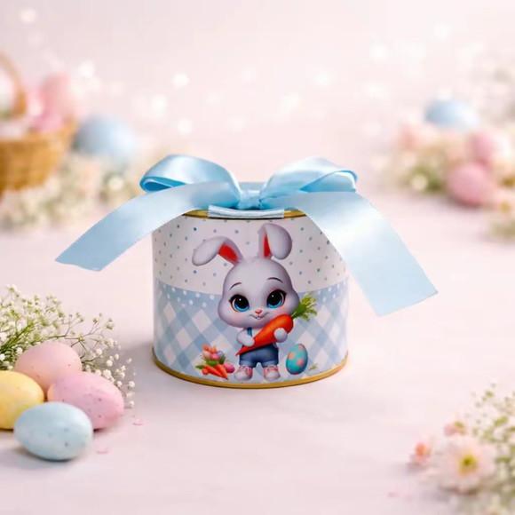 Mini Tubolatas 5x6 Personalizadas Páscoa Coelhinho Azul