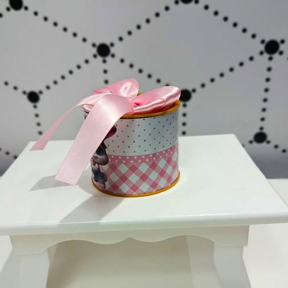 Mini Tubolatas 5x6 Personalizadas Páscoa Coelhinha Rosa