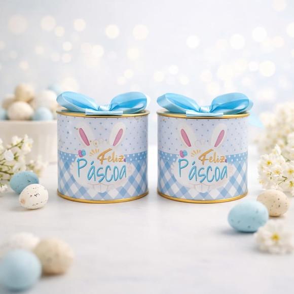 Mini Tubolatas 5x6 Personalizadas Páscoa Coelhinho Azul