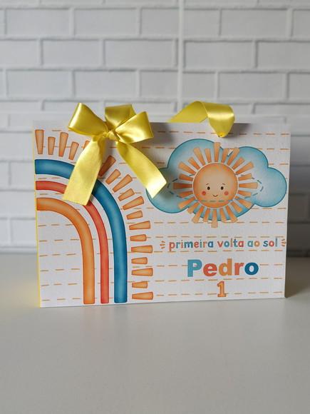 Sacola Personalizada (g )minha Primeira Volta ao Sol