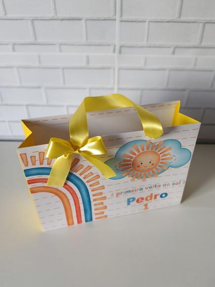 Sacola Personalizada (g )minha Primeira Volta ao Sol