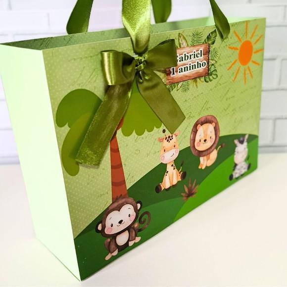 Sacola Personalizada Grande Safari Baby