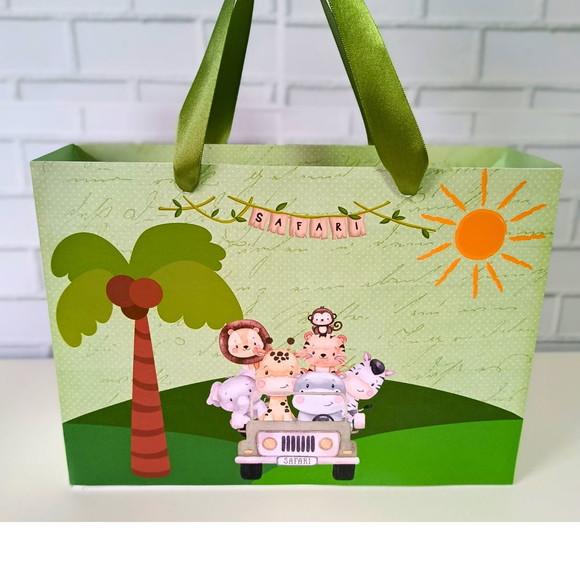Sacola Personalizada Grande Safari Baby