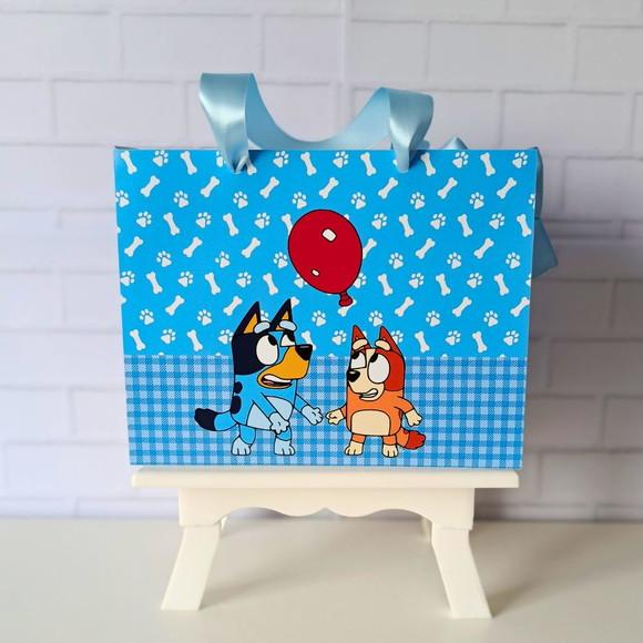 Sacolinha Personalizada (m 20x15 ) Bluey Azul