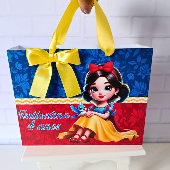 Sacolinha Personalizada (m 20x15 ) Branca de Neve