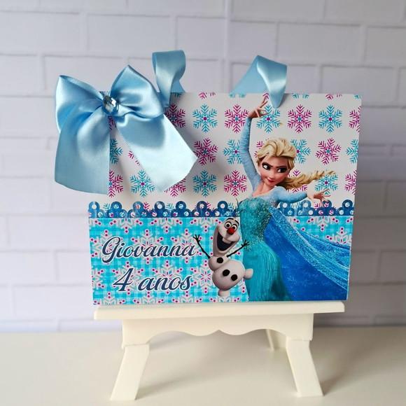Sacolinha Personalizada (m 20x15 ) Frozen