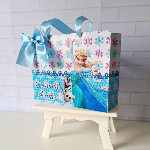 Sacolinha Personalizada (m 20x15 ) Frozen