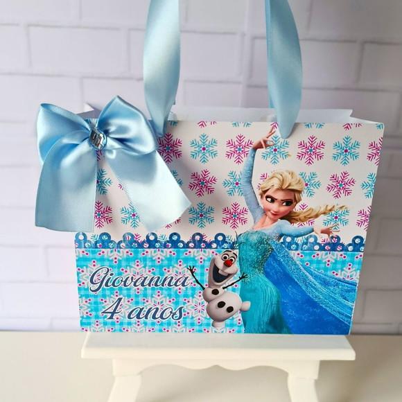 Sacolinha Personalizada (m 20x15 ) Frozen
