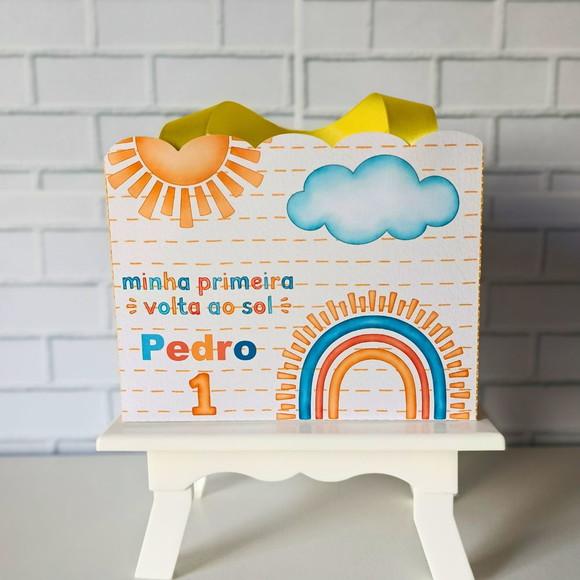 Sacolinha Personalizada (m) Minha Primeira Volta ao Sol