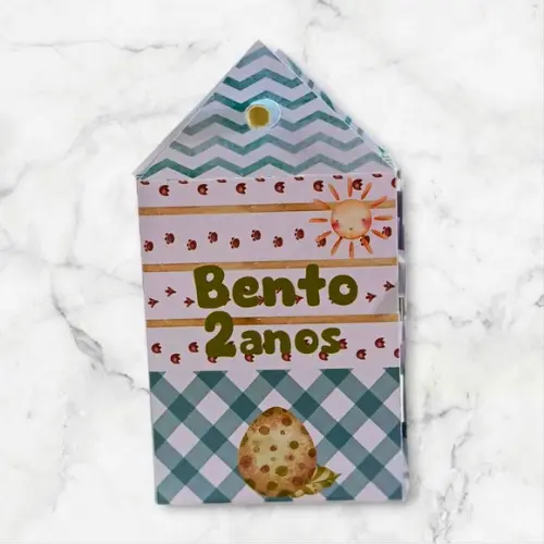 Caixa Canudo Clássica Dino Baby