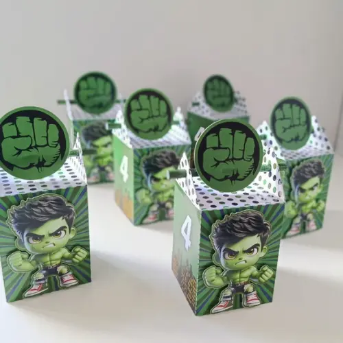 Caixa Canudo Clássica Hulk Cute