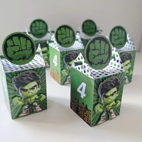 Caixa Canudo Clássica Hulk Cute