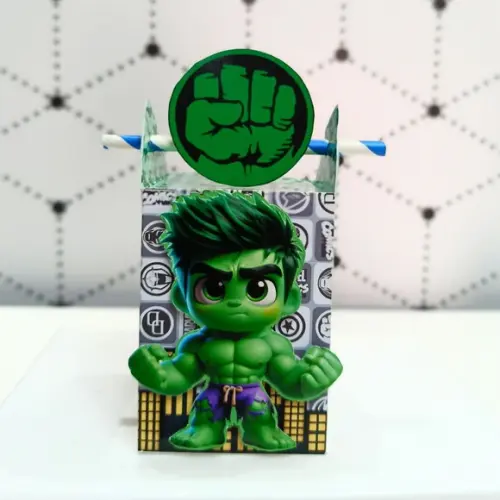Caixa Canudo Clássica Vingadores Cute