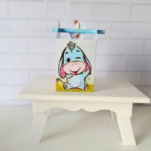 Caixa Canudo Clássica Ursinho Pooh Cute Aquarela