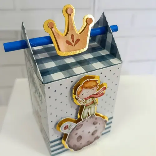 Caixa Canudo Semi Luxo o Pequeno Príncipe