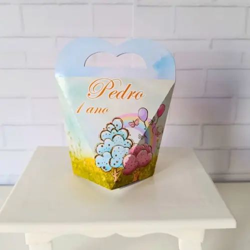 Caixa Coração Clássica Ursinho Pooh Cute Aquarela