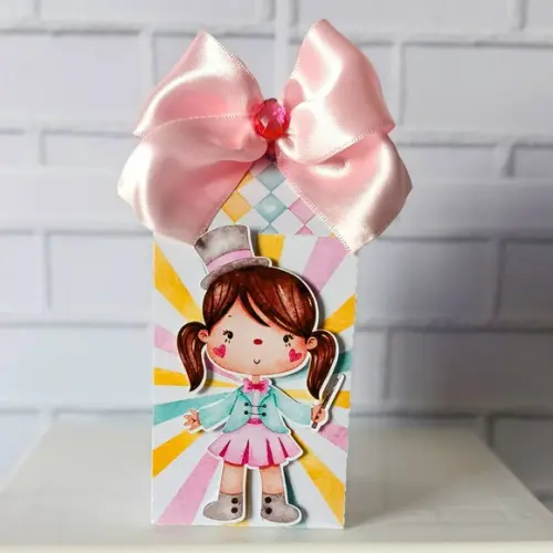 Caixa Milk Clássica Circo Rosa