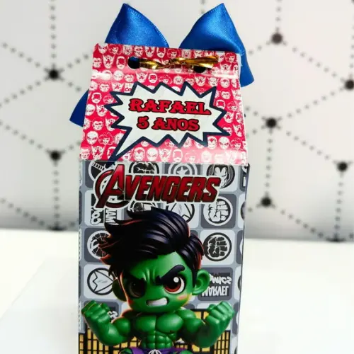 Caixa Milk Clássica Vingadores Cute
