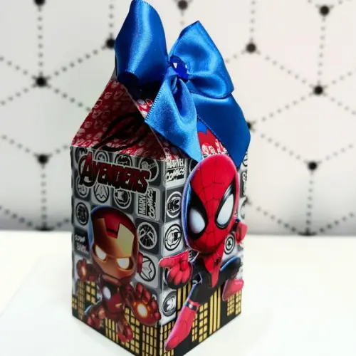 Caixa Milk Clássica Vingadores Cute