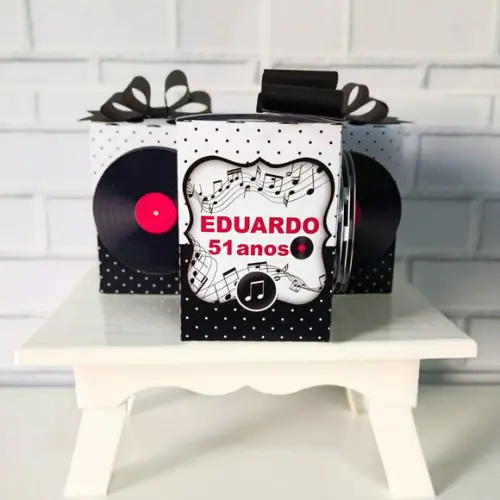 Caixinha Alta Personalizada Flashback Anos 60/70