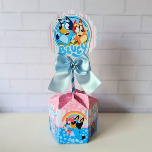 Centro de Mesa Sextavado Bluey