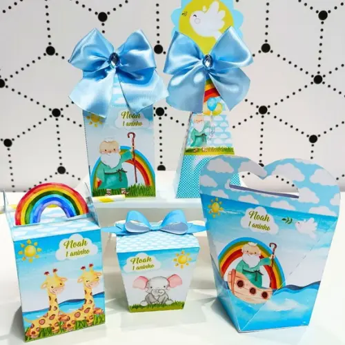 Kit Festa Básico Arca de Noé 25 Peças