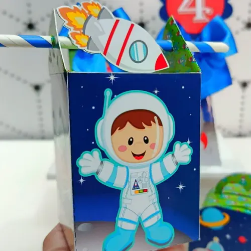 Kit Festa Básico Astronauta 25 Peças