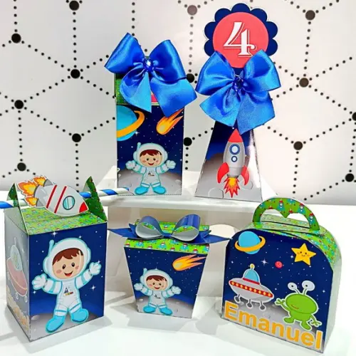 Kit Festa Básico Astronauta 25 Peças