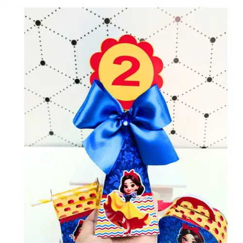 Kit Festa Básico Branca de Neve 25 Peças