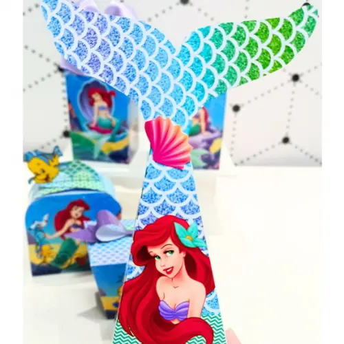Kit Festa Básico Pequena Sereia 25 Peças