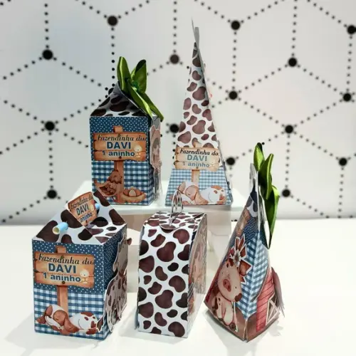 Kit Festa Clássico Fazendinha Aquarela 25 Peças