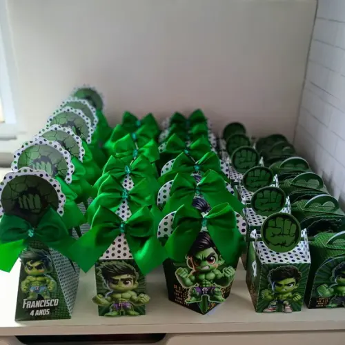 Kit Festa Clássico Hulk Cute 25 Peças