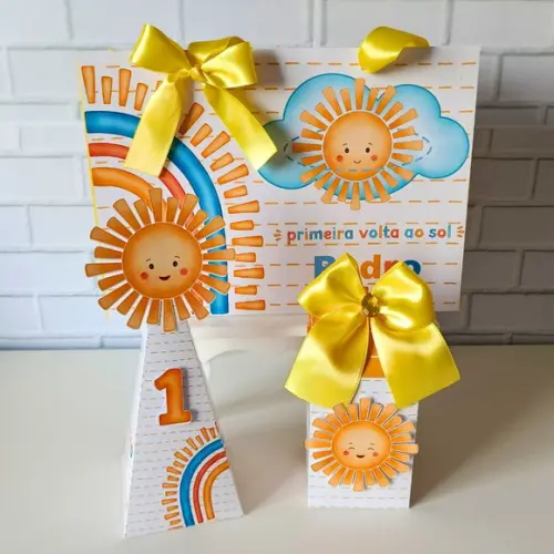 Kit Festa Clássico Minha Primeira Volta ao Sol 30 Peças