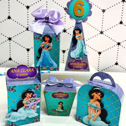 Kit Festa Clássico Princesa Jasmine 25 Peças