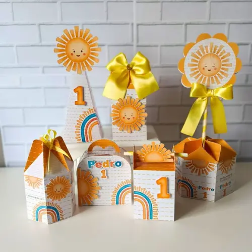 Kit Festa Clássico Minha Primeira Volta ao Sol 40 Peças