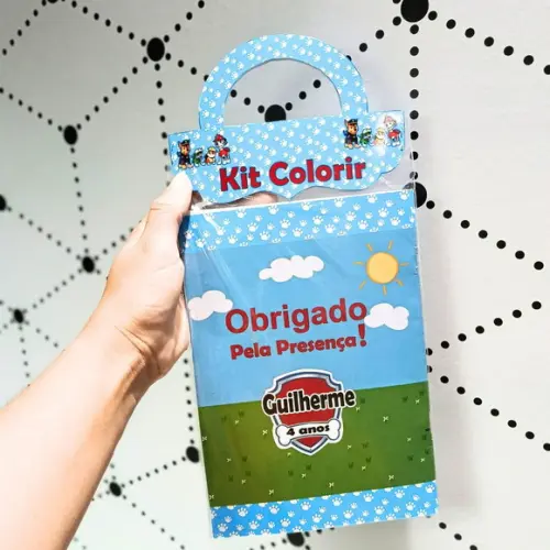Livrinho de Colorir- Patrulha Canina com Giz de Cera
